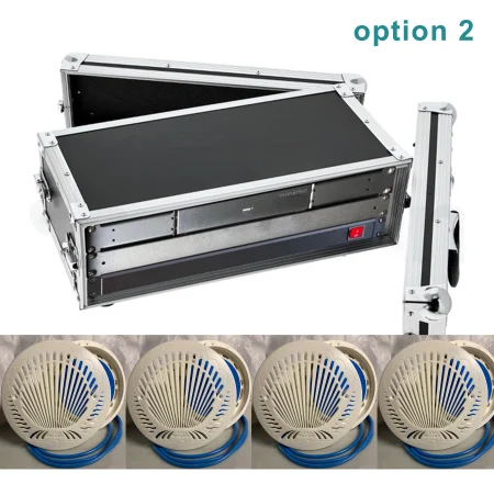 Pool sound system (4 waterproof speakers + amplifier)